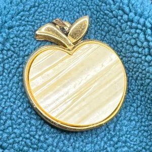 Vintage Crown Trifari Apple Pendant